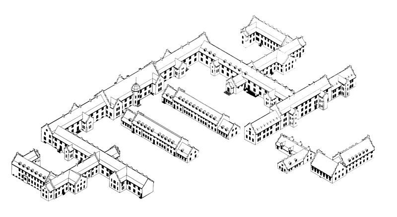 Bindesbøll aerial graphics on white background