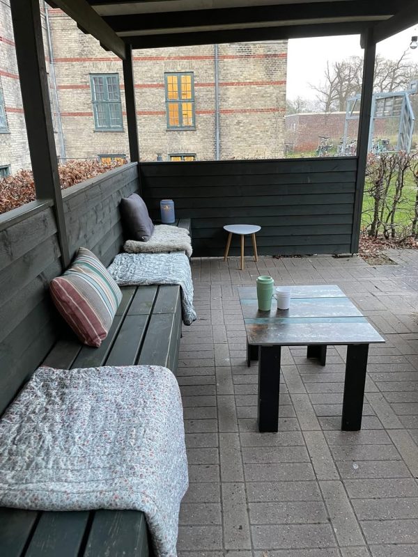 Bindesbølls Kolonihave i Risskov med kig mod parken.